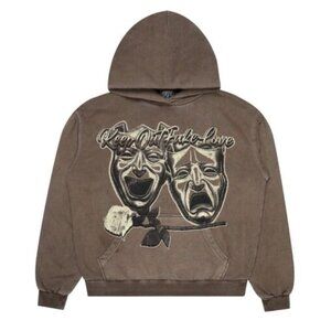 KEEP OUT FAKE LOVE Men's Laugh Last Hoodie Size M In Cub